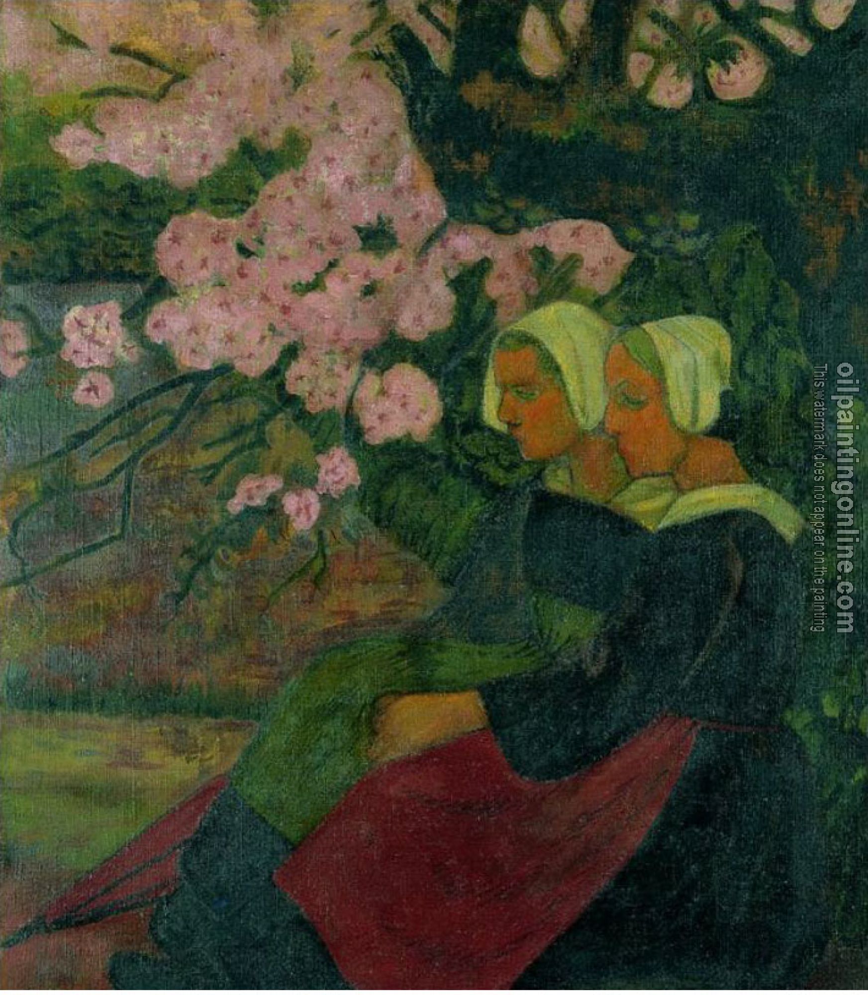 Serusier, Paul - Two Breton Women under a Flowering Apple Tree II